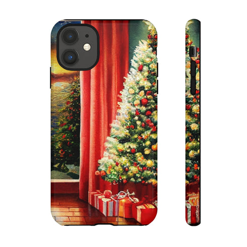 Christmas Tree in Cozy Holiday Home - Impact Resistant Phone Case iPhone 11 Glossy